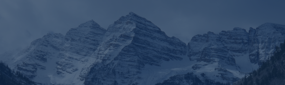 Mountain range with dark blue overlay